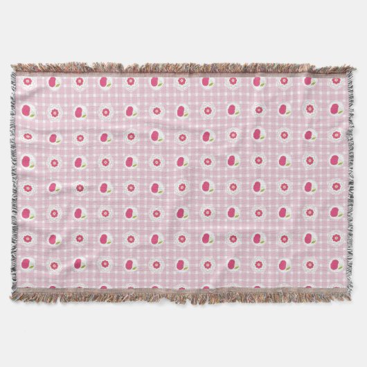 Cherry Picnic Throw Decke (Vorderseite)