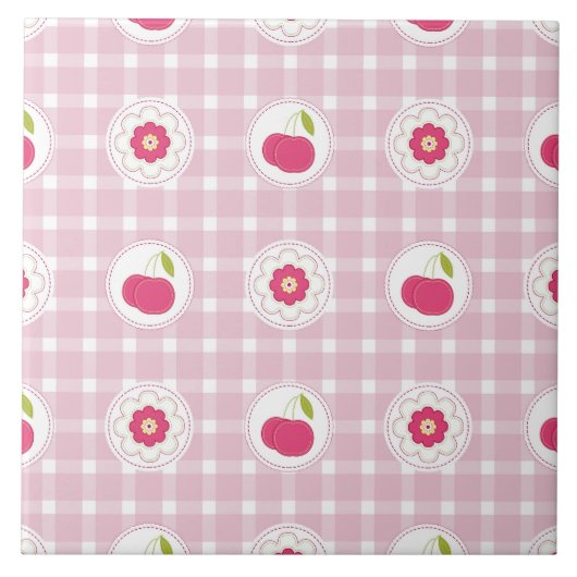 Cherry Picnic Tile Fliese (Vorderseite)