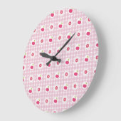 Cherry Picnic Wall Clock Große Wanduhr (Winkel)