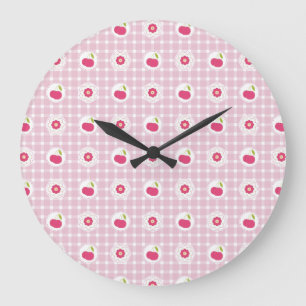 Cherry Picnic Wall Clock Große Wanduhr