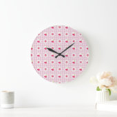 Cherry Picnic Wall Clock Große Wanduhr (Zuhause)