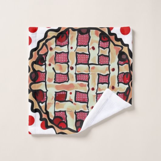 Cherry Pie Badhandtuch Set (Waschlappen)