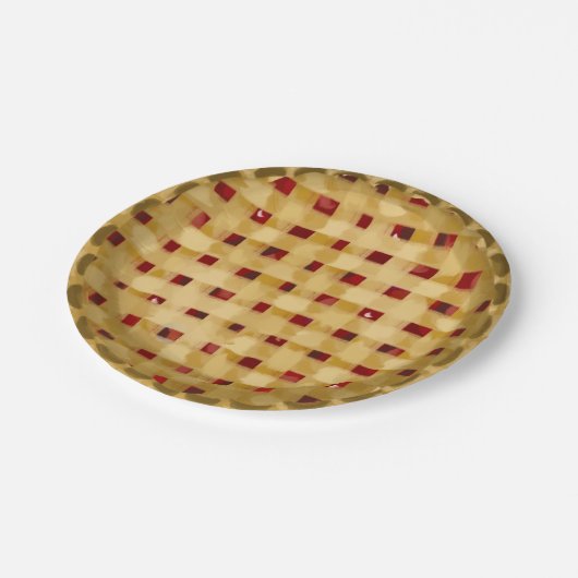 Cherry Pie Bakery Picnic Party Pappteller (Schrägansicht)