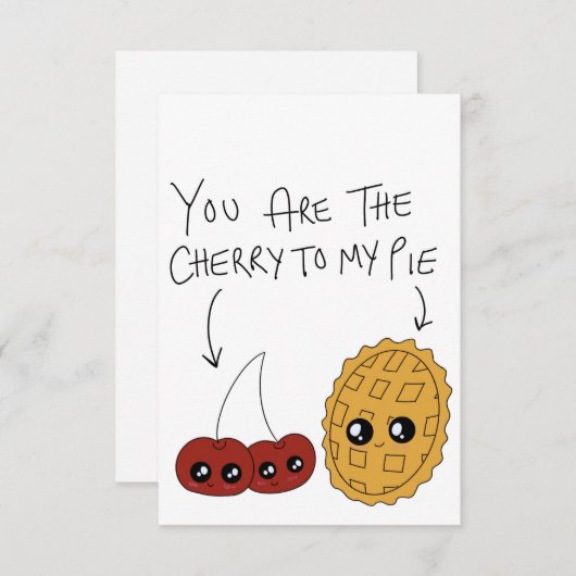 Cherry Pie Dankeskarte (Vorne/Hinten)