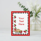 Cherry Pie Day 20. Februar Postkarte (Stehend Vorderseite)