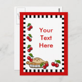 Cherry Pie Day 20. Februar Postkarte (Vorne/Hinten)