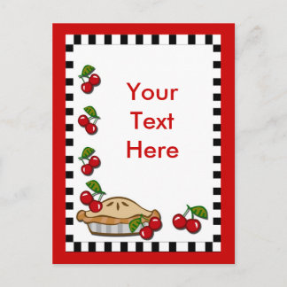 Cherry Pie Day 20. Februar Postkarte