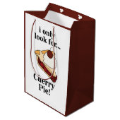 Cherry Pie Dessert Party Mittlere Geschenktüte (Rückseite Schrägansicht)
