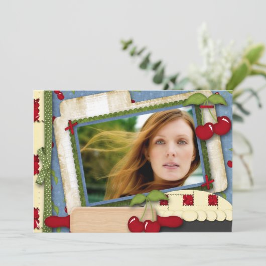 Cherry Pie Einladung (Stehend Vorderseite)