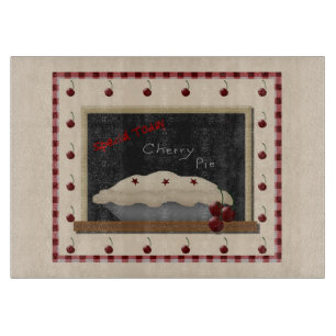 Cherry Pie Glass Cutting Board Schneidebrett