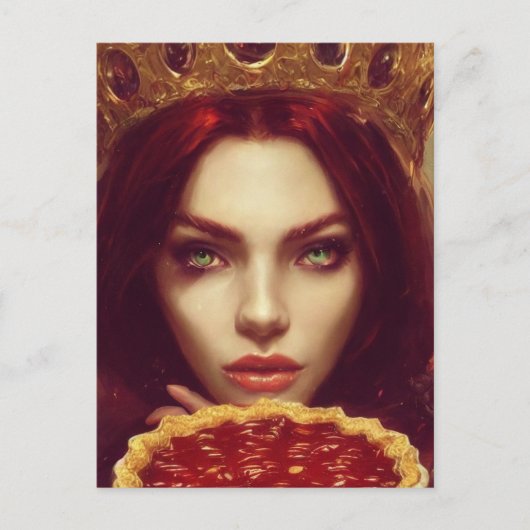 Cherry Pie Goddess Postcard Postkarte (Vorderseite)