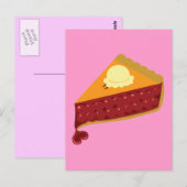 Cherry Pie Heart Postkarte (Vorne/Hinten)