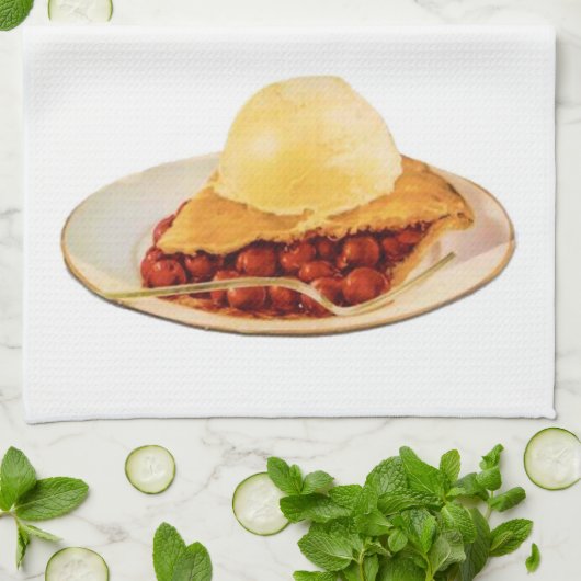 Cherry Pie Kitchtuch Geschirrtuch (Gefaltet)