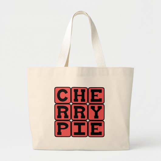 Cherry Pie, köstliches Dessert Jumbo Stoffbeutel (Vorne)