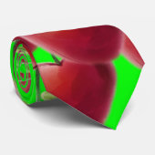 Cherry Pie Lime Green Krawatte (Gerollt)