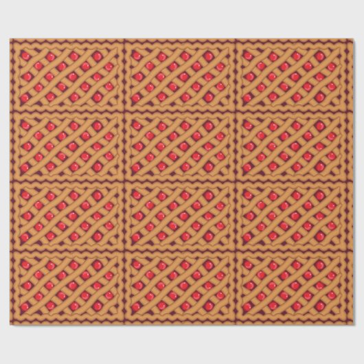 Cherry Pie Love Baking Birthday Geschenkpapier (Flach)