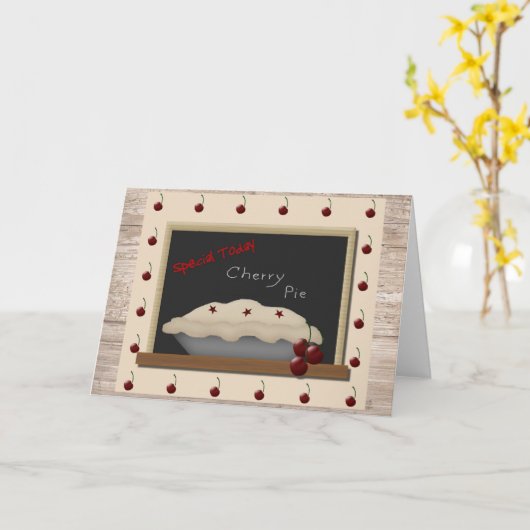 Cherry Pie Note Card Karte (Gelbe Blume)
