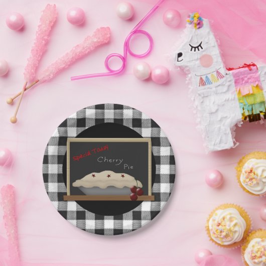 Cherry Pie Paper Plate Pappteller (Party)