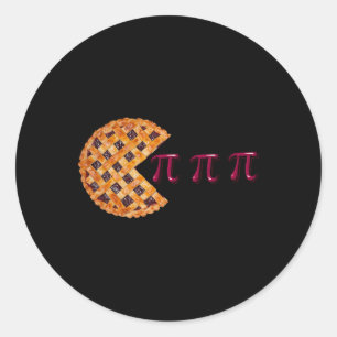 Cherry Pie Pi Tag 3.14 Symbol Math Geek Lehrer 20 Runder Aufkleber