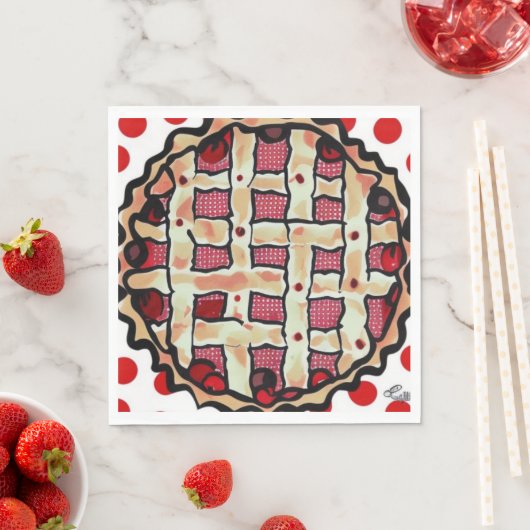 Cherry Pie Serviette (Beispiel)