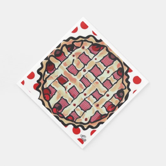 Cherry Pie Serviette (Ecke)