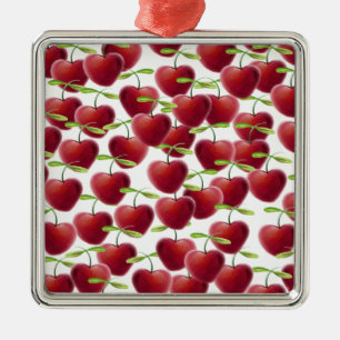 Cherry Pie Silbernes Ornament