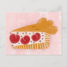 Cherry Pie Slice Postcard Postkarte