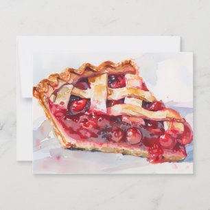 Cherry Pie Slice Postkarte