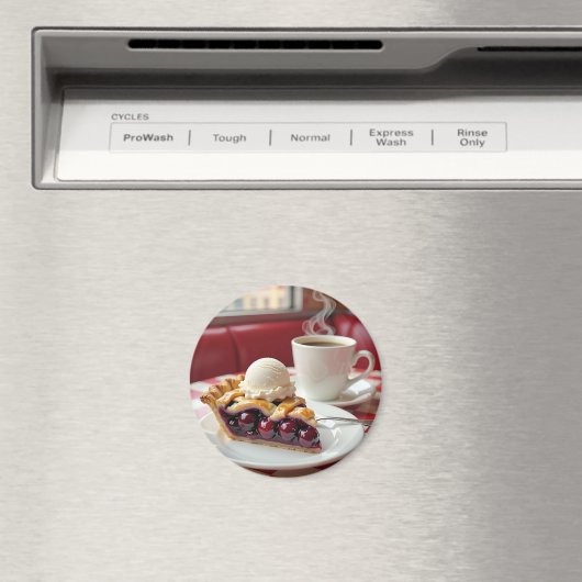 Cherry Pie, Vanilla Ice Creme & Kaffee Magnet (In Situ (Geschirrspüler))