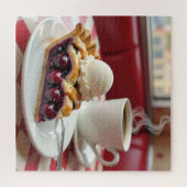 Cherry Pie, Vanilla Ice Creme & Kaffee Puzzle (Horizontal)