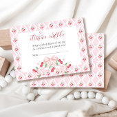 Cherry Pink Bow Babydusche Windelwindeln Begleitkarte