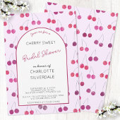 Cherry Pink Bridal Dusche Einladung