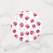 Cherry Pink Coquette Babydusche Confetti Konfetti (Klein Vorderseite)
