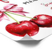 Cherry Pink Coquette Lieblings Baby Dusche Schild (Ecke)