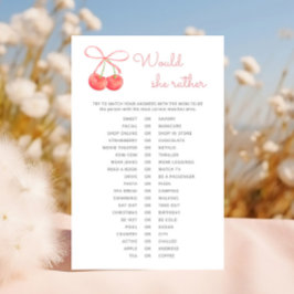 Cherry Pink Ribbon Baby Dusche würde sie eher