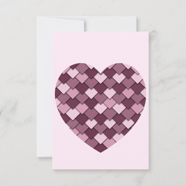 Cherry Pink Square und Diamond Herz (Vorderseite)