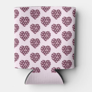 Cherry Pink Square und Diamond Herz Dosenkühler