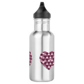 Cherry Pink Square und Diamond Herz Edelstahlflasche (Rechts)