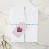 Cherry Pink Square und Diamond Herz Geschenkanhänger (Mit Garn)