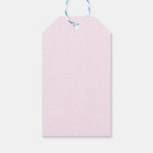 Cherry Pink Square und Diamond Herz Geschenkanhänger (Rückseite)