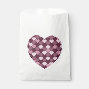 Cherry Pink Square und Diamond Herz Geschenktütchen
