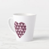 Cherry Pink Square und Diamond Herz Milchtasse (Linke Ecke)
