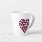 Cherry Pink Square und Diamond Herz Milchtasse (Rechte Ecke)