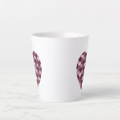 Cherry Pink Square und Diamond Herz Milchtasse (Vorderseite)
