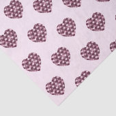 Cherry Pink Square und Diamond Herz Seidenpapier (Ausschnitt)