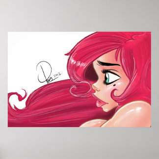 Cherry Pinup Poster : "Profil"
