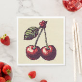 Cherry Pixels Serviette (Beispiel)