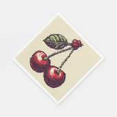 Cherry Pixels Serviette (Ecke)