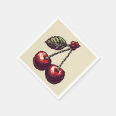 Cherry Pixels Serviette (Ecke)