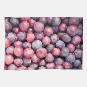 Cherry plum background geschirrtuch